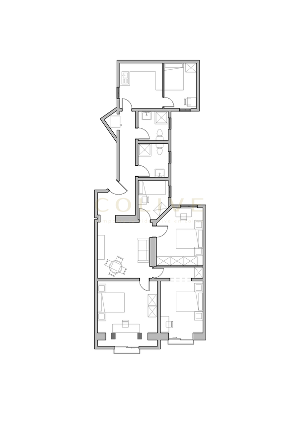 Floor plan of the house